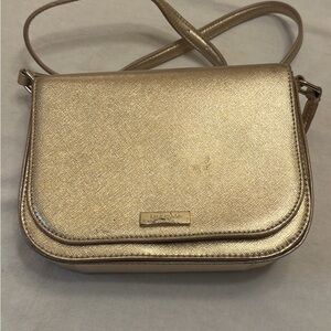 Kate Spade Metallic Rose Gold Crossbody Bag
